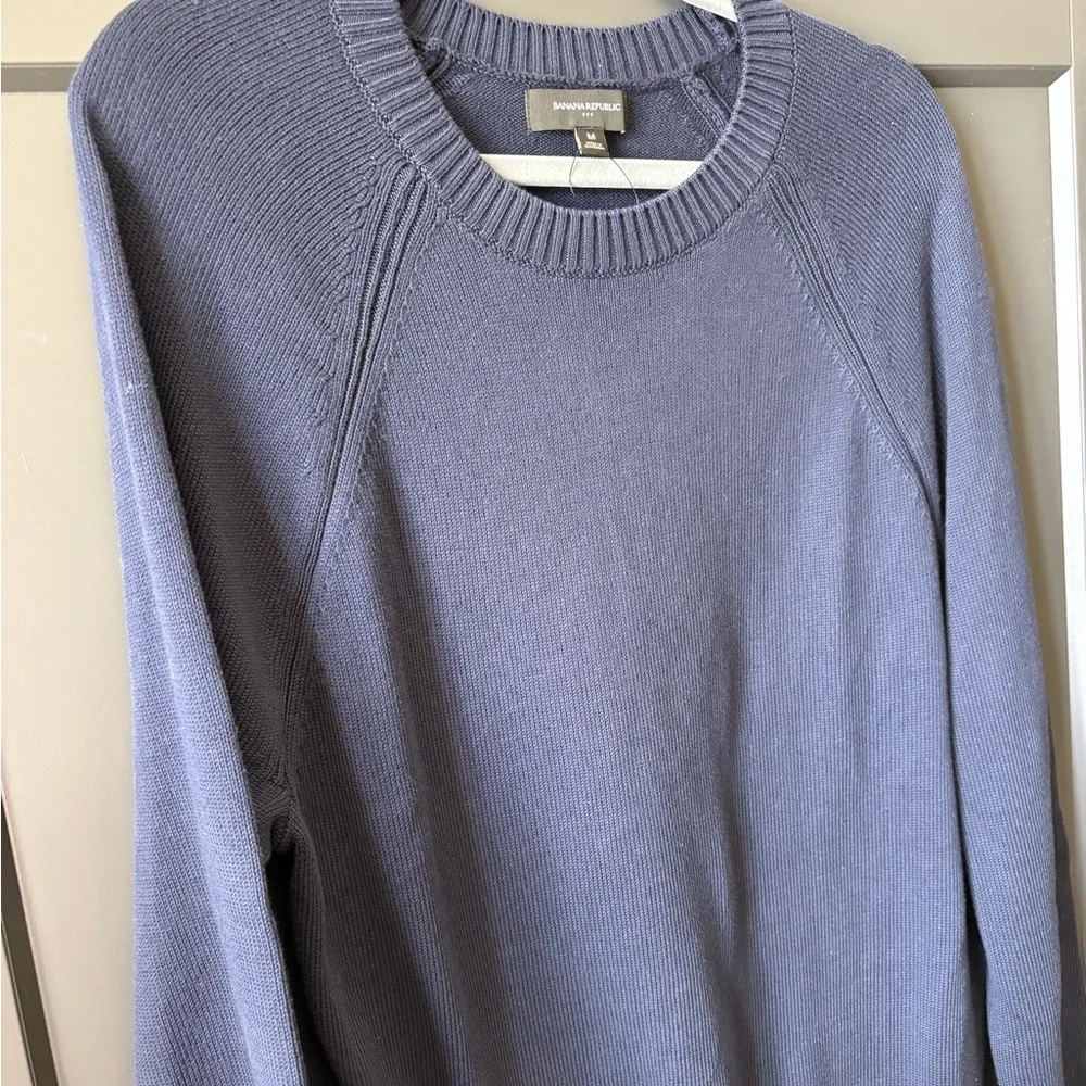 Banana Republic Men's Crewneck Sweater Navy Blue